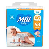 Kit 3 Fraldas Mili Baby Pacote Giga Tam XG 68 Unidades Mili - Mili S.A