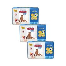 Kit 3 Fraldas Turma da Mônica Baby Jumbo XXG com 16un cada