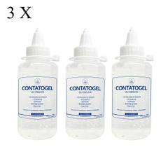 Kit 3 - Frasco De Gel Clinico Para Ultrassons De Imagem, Ecógrafos, Dopplers, Tens e Fes De 100ml