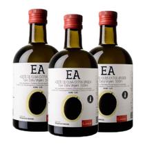 Kit 3 frascos azeite extra virgem importado ea 500ml português, aromático e extraído a frio