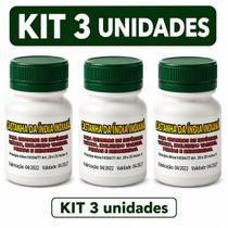 Kit 3 Frascos de Castanha da Índia Indiana Suplemento Alimentar Natural