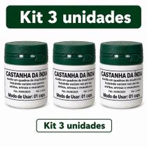 Kit 3 Frascos de Castanha da Índia Original - 30 Cápsulas Cada