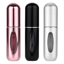 Kit 3 Frascos de Perfume para Bolsa Cores Diversas