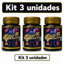 Kit 3 Frascos de Vegetal 15 com 15 Cápsulas Veganas Sem Sabor