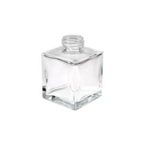 Kit 3 Frascos de Vidro Cubo 100ml Rosca 28mm