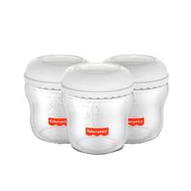 Kit 3 frascos p/ armazenar leite 150 ml - Fisher Price Kit 3 frascos p/ armazenar leite 150 ml - Fisher Price