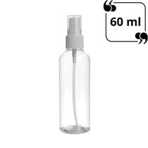 Kit 3 Frascos Pet 60 Ml Cilíndrico Válvula Spray para Perfumes Àlcool Líquido - Útil Bazar