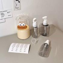 Kit 3 Frascos Spray Viagem Plástico Borrifador Refil Shampoo Perfume Álcool Creme Líquidos Kit 3 Frascos Spray Viagem Plástico Borrifador Refil Shampoo Perfume Álcool Creme Líquidos