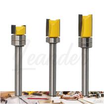 Kit 3 Fresa Paralela Guarnição Com Rolamento Tupia Corte Profissional