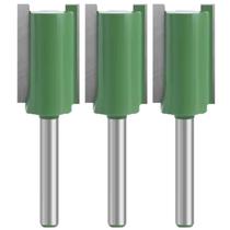 Kit 3 Fresa Reta Paralela 16Mm Haste 6Mm Pasra Madeira Tupia