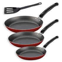 Kit 3 Frigideira Grossa Super Antiaderente Teflon + Espátula Kit 3 Frigideira Grossa Super Antiaderente Teflon + Espátula