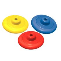 Kit 3 Frisbee Brinquedo Cachorros Borracha 21cm Furacão Pet