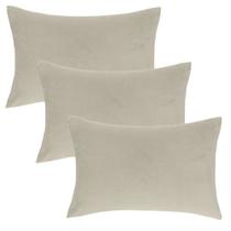 Kit 3 Fronhas 3 Abas 4cm Altenburg Toque Acetinado Aveludado Bege Porcelana 50cm x 70cm Kit 3 Fronhas 3 Abas 4cm Altenburg Toque Acetinado Aveludado Bege Porcelana 50cm x 70cm