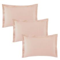 Kit 3 Fronhas 3 Abas 4cm Altenburg Toque Acetinado Aveludado Rosa Lunar 50cm x 70cm Kit 3 Fronhas 3 Abas 4cm Altenburg Toque Acetinado Aveludado Rosa Lunar 50cm x 70cm