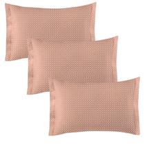 Kit 3 Fronhas 3 Abas 4cm Altenburg Toque Acetinado Aveludado Slim Lotus 50cm x 70cm