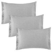 Kit 3 Fronhas 3 Abas 4cm Altenburg Toque Acetinado Aveludado Slim Zinc 50cm x 70cm Kit 3 Fronhas 3 Abas 4cm Altenburg Toque Acetinado Aveludado Slim Zinc 50cm x 70cm