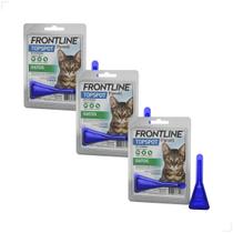 Kit 3 Frontline Antipulgas e Carrapatos TopSpot Gatos a partir de 2kg Peso:2kg