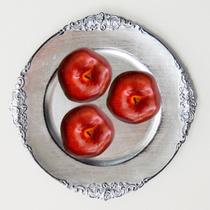 Kit 3 Frutas Artificiais Maçã Decoração Duráveis e com Efeito Realista pronto para uso - DE0523