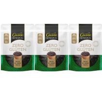 Kit 3 fusilli integral premium fonte de proteina fibras naturais sem gluten 300g casarão