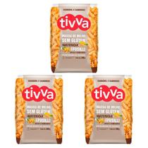 Kit 3 Fusilli Tivva De Milho Com Quinoa Sem Gluten 500G