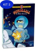 Kit 3 Futurama 3ª Temporada - Box Com 4 Dvds - Matt Groening