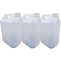 Kit 3 Galão Transparente Virgem Armazenamento De Produtos Perigosos 5L OFERTA Kit 3 Galão Transparente Virgem Armazenamento De Produtos Perigosos 5L OFERTA