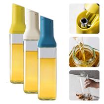 Kit 3 Galheteiro De Vidro Mesa Porta Azeite Vinagre Molho 500ml Quadrado