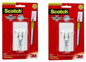 Kit 3 Gancho Adesivo Scotch 3M Utensílios Suporta Ate 3,5Kg