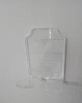 Kit 3 Ganchos Para Uso Em Geral 11x5cm Acrílico Transparente