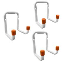 Kit 3 Ganchos Suportes De Aço Multiuso Para Parede para Bike Escada Mangueira - 30kg - Bestfer Kit 3 Ganchos Suportes De Aço Multiuso Para Parede para Bike Escada Mangueira - 30kg - Bestfer