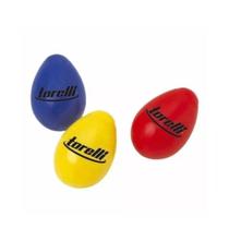 Kit 3 Ganza Ovinho Colorido Torelli Percussão Chocalho Eggs