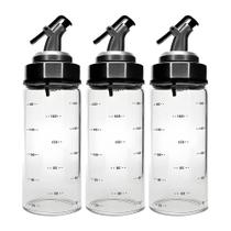 Kit 3 Garrafa Para Azeite E Vinagre Com Bico Dosador Galheteiro Vidro 320ml Em Casa Tem Kit 3 Garrafa Para Azeite E Vinagre Com Bico Dosador Galheteiro Vidro 320ml Em Casa Tem