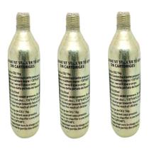 Kit 3 garrafas Co2 16g Refil Remendo Pneu E Jaqueta Air Bag One