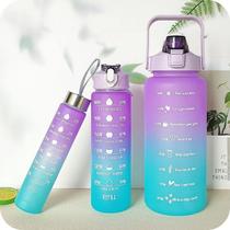 Kit 3 Garrafas de Água Squeeze 2 Litros Hidratação Academia