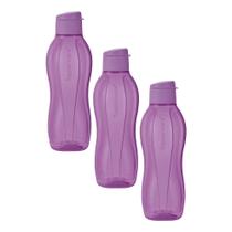 Kit 3 Garrafas de Água Tupperware Eco Amora Tupper 1L
