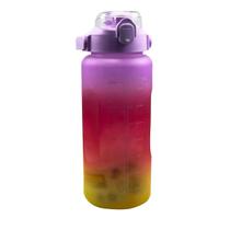 Kit 3 Garrafas Motivacionais Gradientes 2L, 900ml e 350ml Kit 3 Garrafas Motivacionais Gradientes 2L, 900ml e 350ml