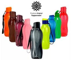 Kit 3 Garrafas Tupperware 500ml C/cordinha - Cores Variadas Kit 3 Garrafas Tupperware 500ml C/cordinha - Cores Variadas