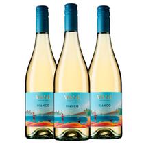 Kit 3 Garrafas Vinho Branco Wave Bianco 750ml