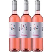 Kit 3 Garrafas Vinho Frisante Rosé Cantanhede Portugal Adega de Cantanhede 750ML