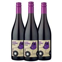 Kit 3 Garrafas Vinho Tinto Le Petit Cochonnet Pinot Noir 750ml