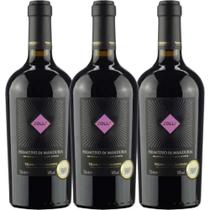 Kit 3 Garrafas Vinho Tinto Zolla Primitivo Di Manduria 750ml