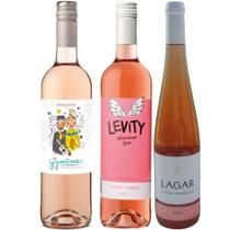 Kit 3 Garrafas Vinhos Verdes Portugal Rose 750ml Kit 3 Garrafas Vinhos Verdes Portugal Rose 750ml