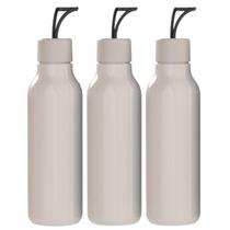 Kit 3 Garrafinhas De Água Squeeze 700ml Bpa Free Escritório