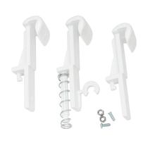 Kit 3 Garras para Plafon Ventilador de Teto com Mola Trava Parafusos e Porcas Acessório Reposição