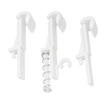 Kit 3 Garras Plafon, Murano, Lustre Ventilador de Teto com Mola e Trava Branca Substituição
