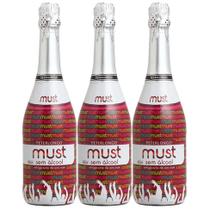 Kit 3 Gaseificado Sem Álcool Must Rosé 0,0% - 660ml Nacional