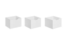 Kit 3 gavetas organizadoras para brinquedos escritorio - branco