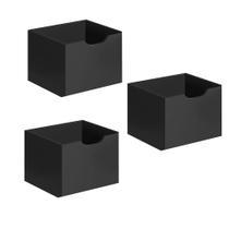 Kit 3 Gavetas para Nicho Organizador Retrô e Rodizio Qmovi