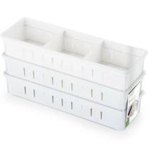 Kit 3 Gaveteiros Organizadores 27x9x5cm Kit 3 Gaveteiros Organizadores 27x9x5cm