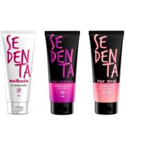 Kit 3 Géis Íntimos Femininos Sedenta Oral, Lubrificante e Excitante